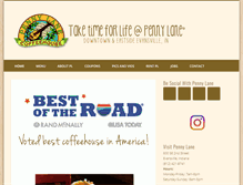 Tablet Screenshot of pennylanecoffeehouse.com